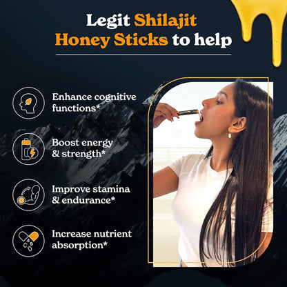 BetterAlt™ - Himalayan Shilajit Honey Sticks